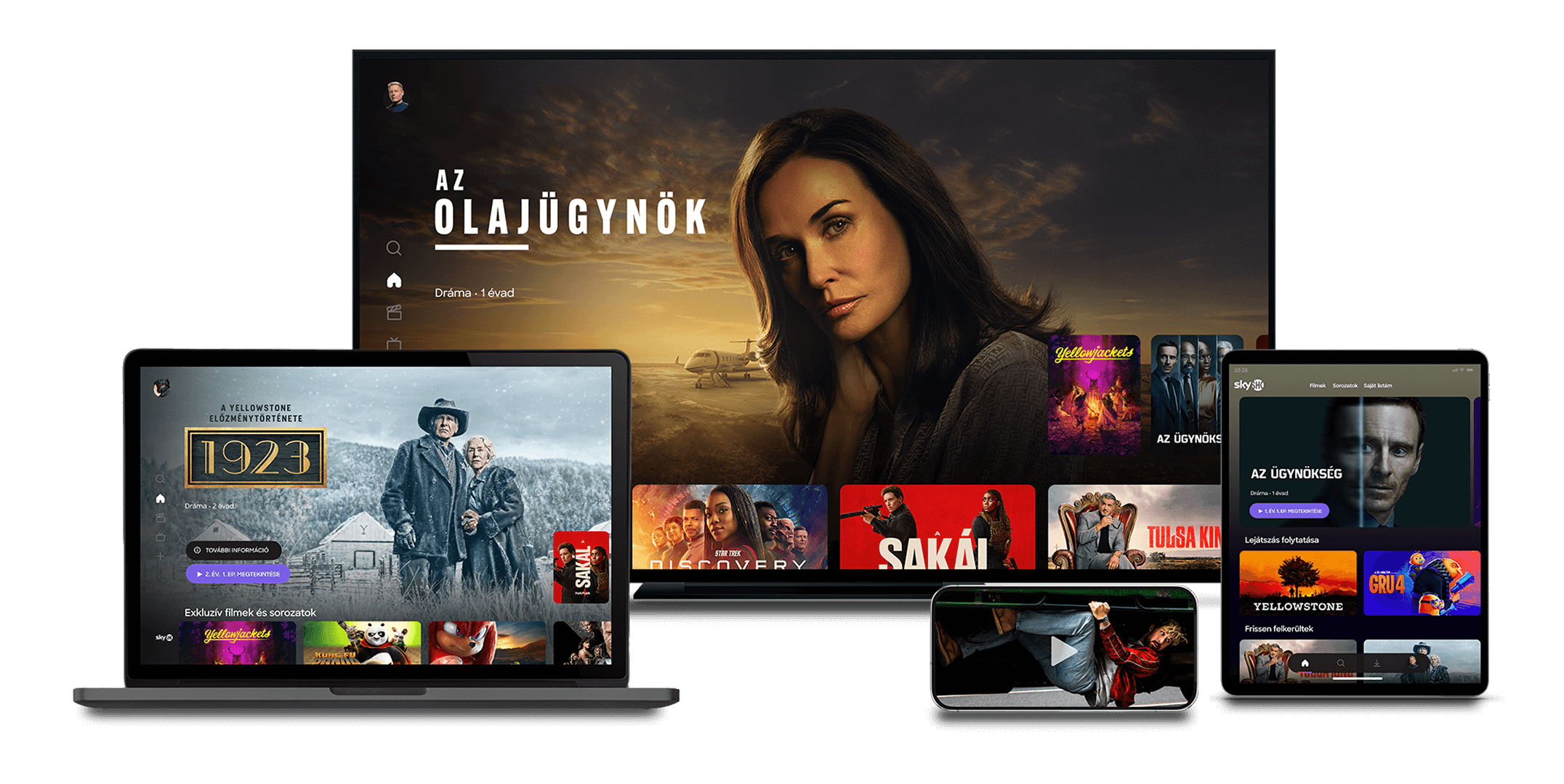 SkyShowtime népszerű sorozatok illusztráció