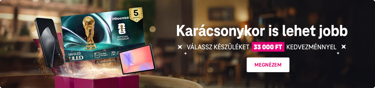Karácsonykor is lehet jobb - Válassz készüléket 33 000 Ft kedvezménnyel